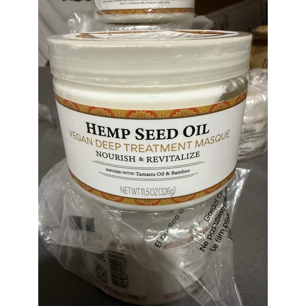 Lot of 3‎ Nubian Heritage Hemp Seed Oil Hair Mask 11.5oz Deep Treatment